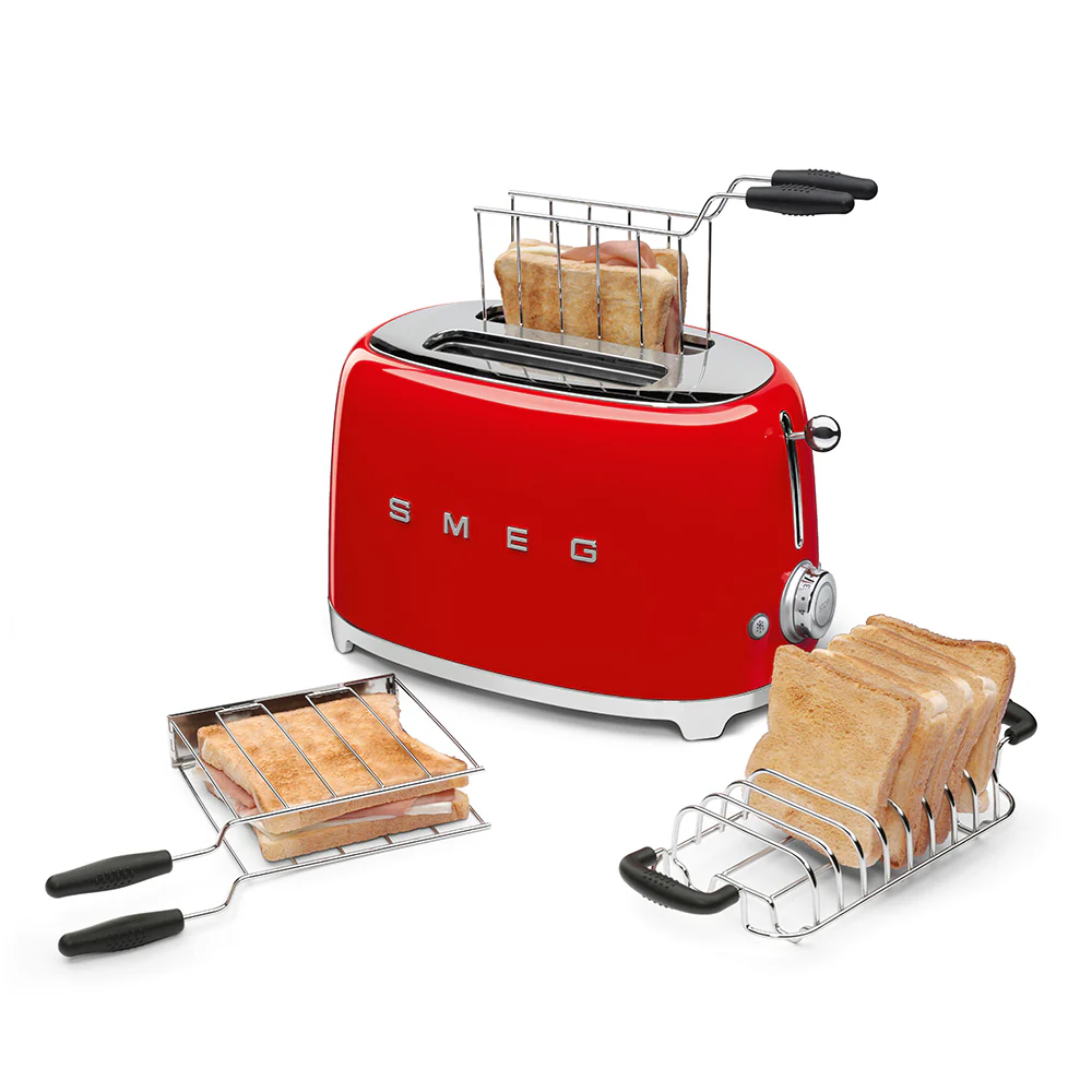 Smeg Tostapane 2 fette Rosso Anni 50 TSF01RDEU