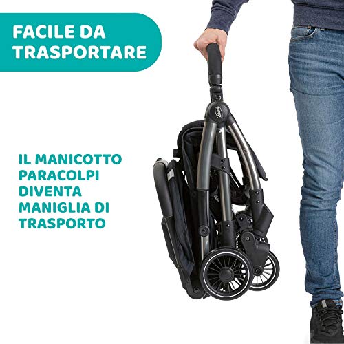 Passeggino Reclinabile Pieghevole Automatica Parapioggia