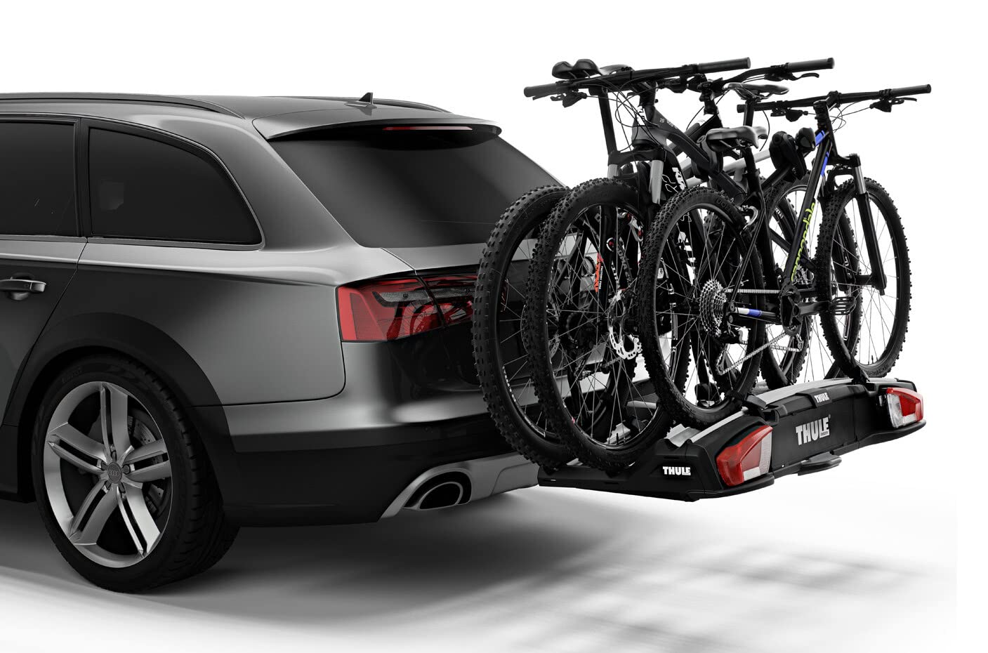 Fahrradträger für Anhängerkupplung VeloSpace XT für 2 Fahrräder E-Bikes und Fatbikes bis 4,7 Zoll Abklappmechanismus