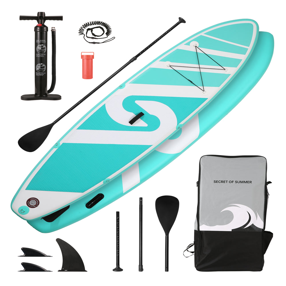 Marnur Inflatable Paddle Board SUP, 10&prime; x 30&prime;&prime; x 6&prime;&prime;, PVC, 330 lbs Capacity, with Accessories