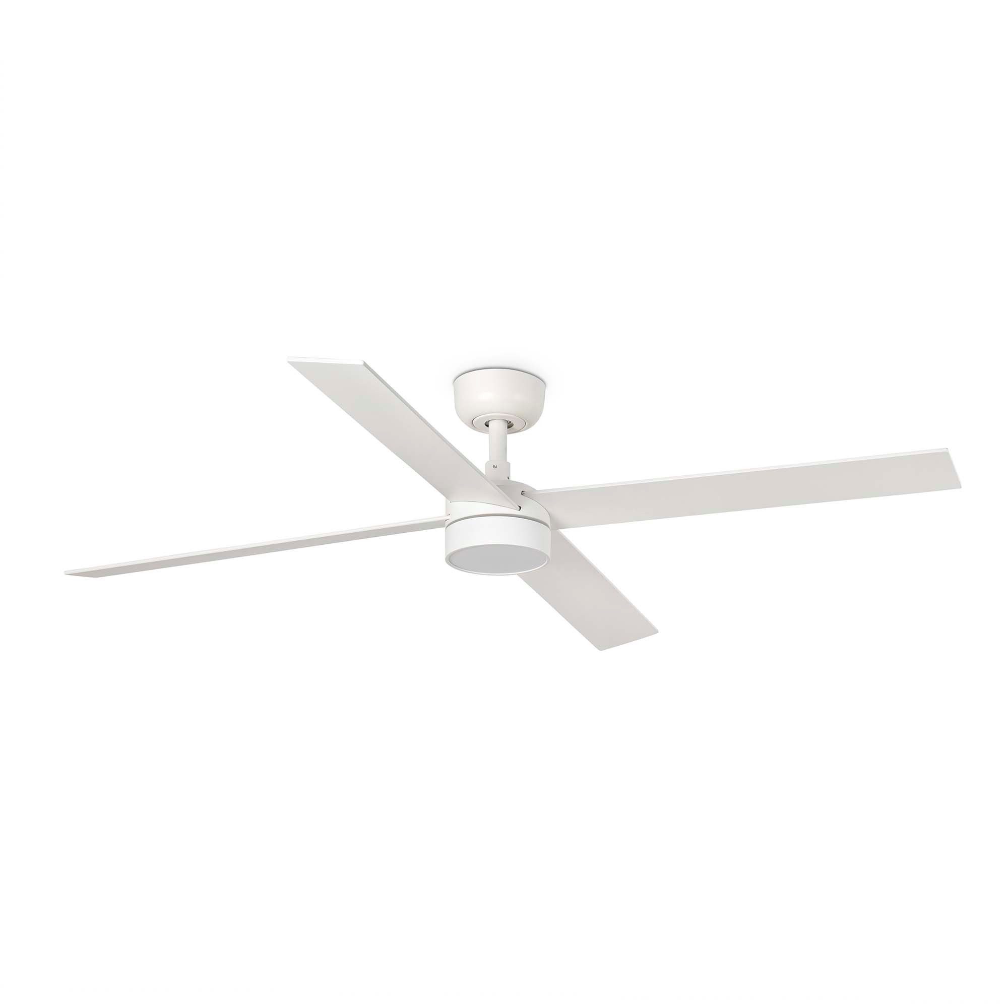 Deckenventilator DC Deckenventilator Rudder L-4 Weiß mit LED