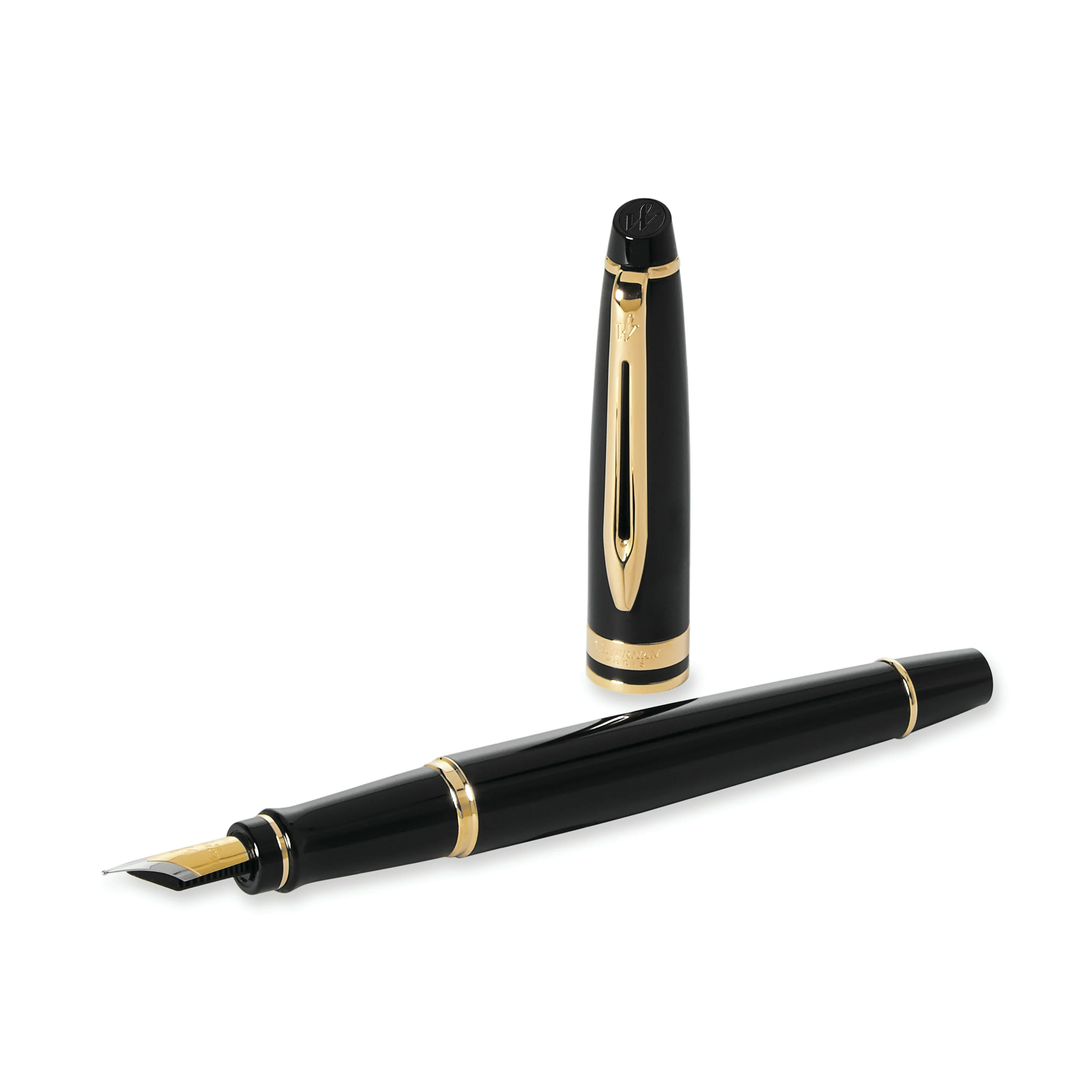 Waterman Expert 3 Black Gold Trim Fountain Pen
