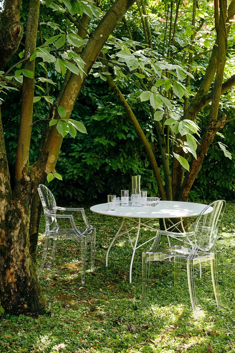 Kartell Louis Ghost, Set da 4 Sedie, Cristallo