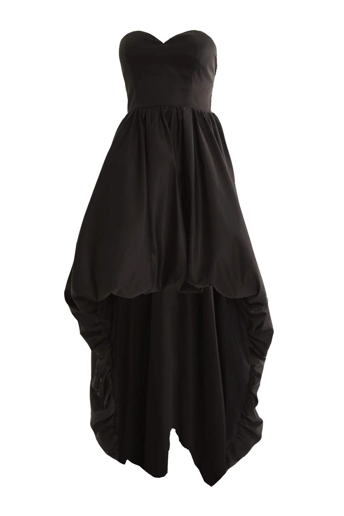 Alexia Black Hi-Low Strapless Dress