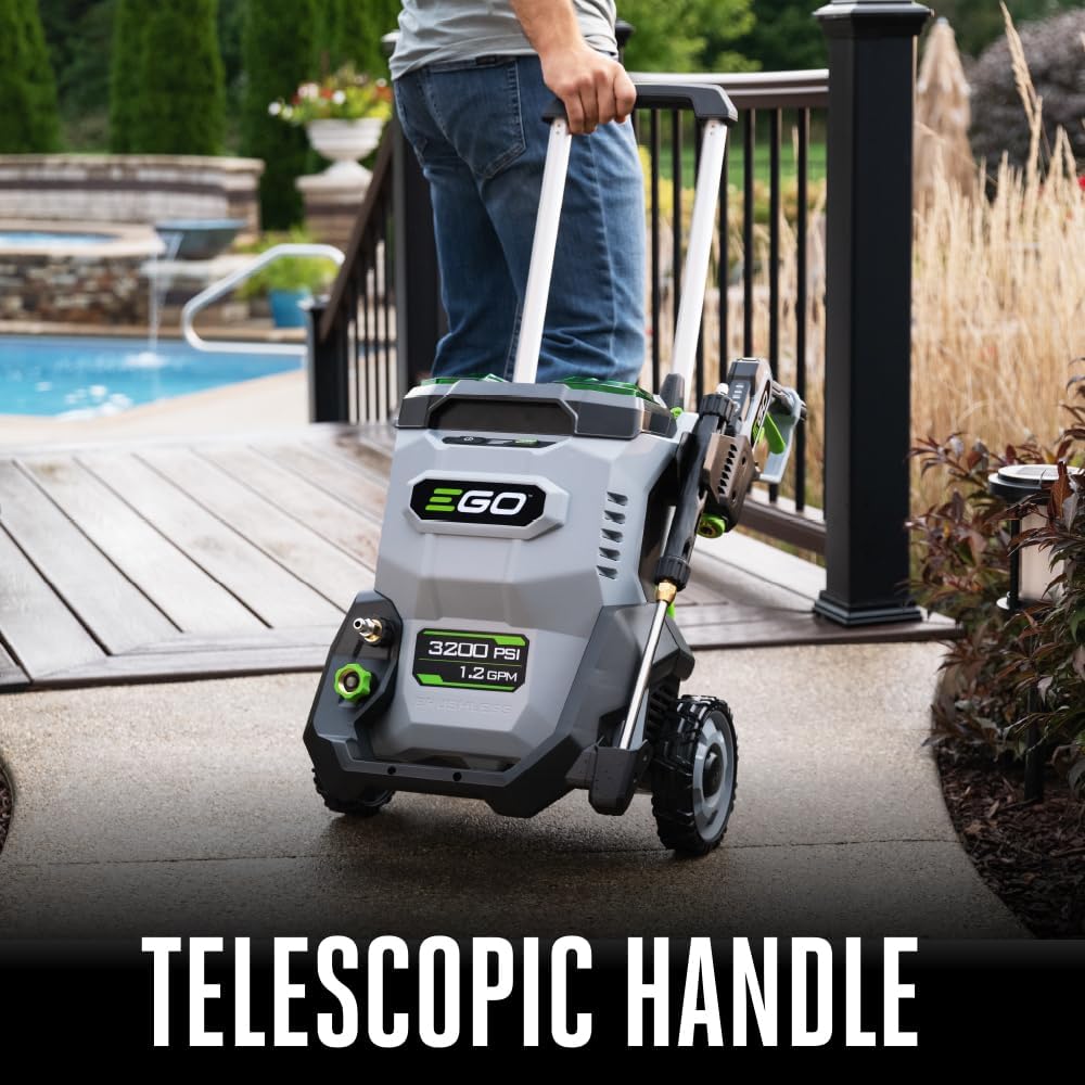 EGO Power+ Electric Pressure Washer  3200 PSI Power Washer  Battery and Charger Not Included - HPW3200