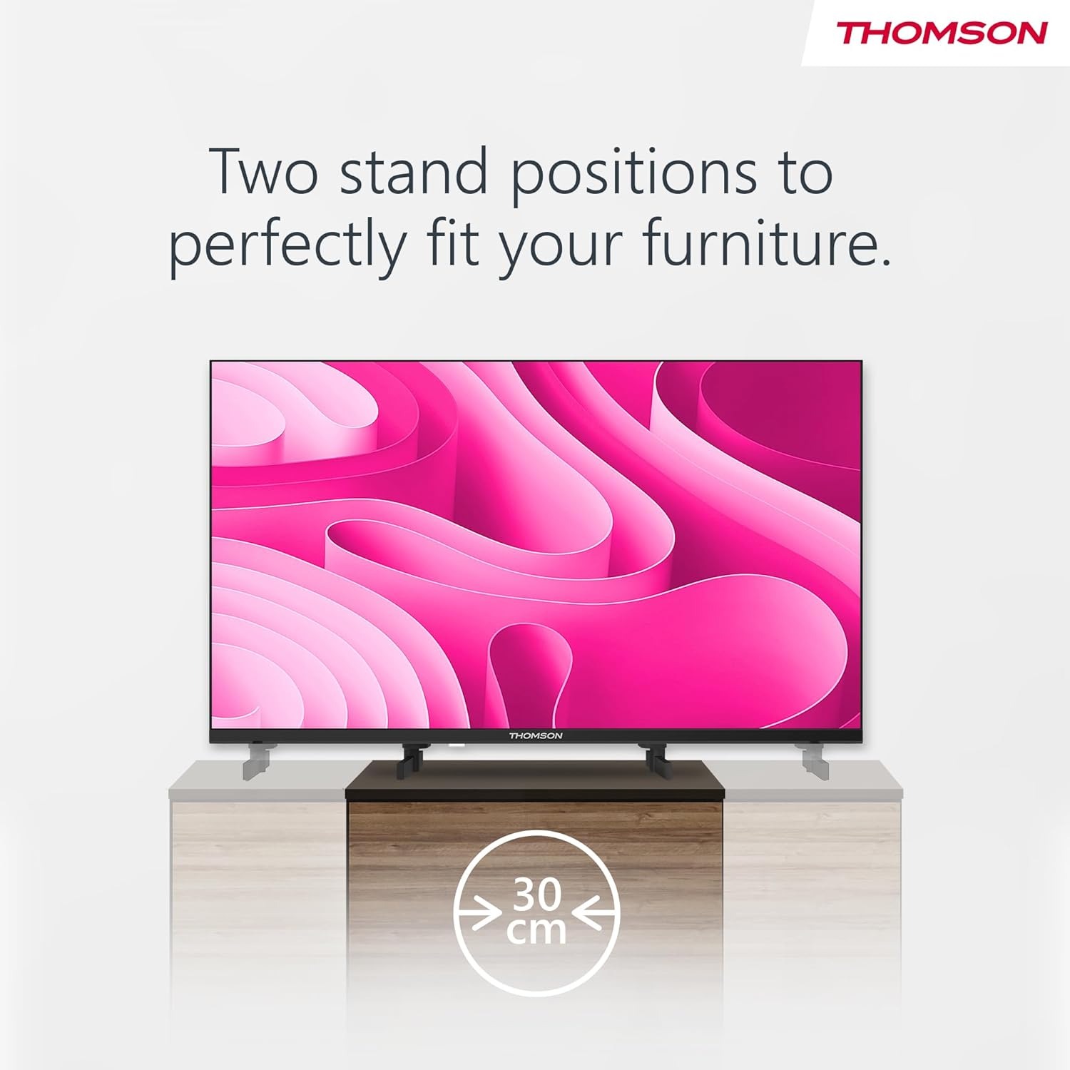 Thomson TV 24 Pollici (60 cm) HD Easy TV, TV Digitale LED (Non-Smart), Triplo Tuner (DVB-T/T2/C/S/S2), Dolby Audio, Modalità Hotel, Lettore Multimediale, Telecomando Retroilluminato, 3x HDMI