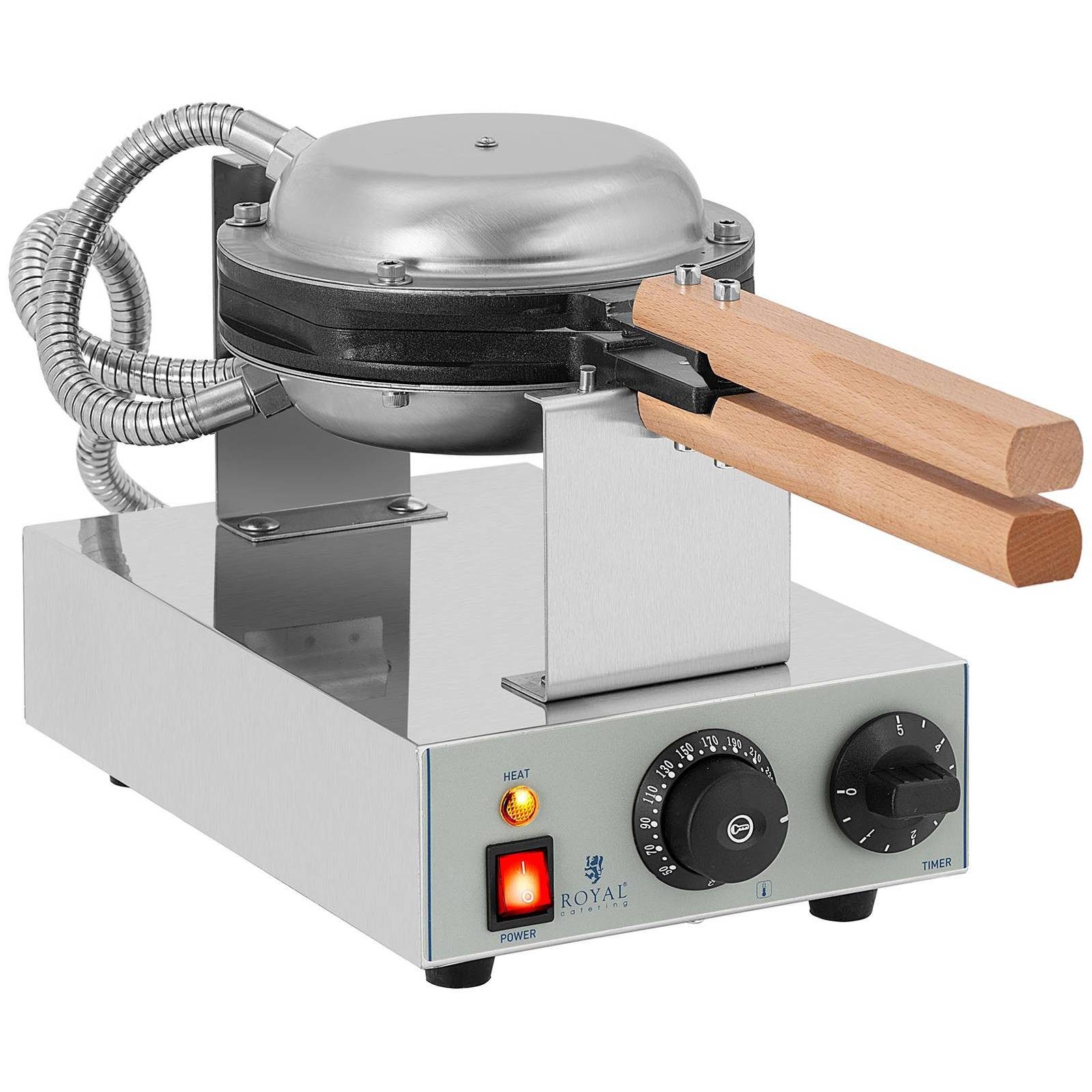 Waffeleisen Bubble Waffel 1415 W 50 - 250 °C Timer 0 - 5 min rotierbar Teflon