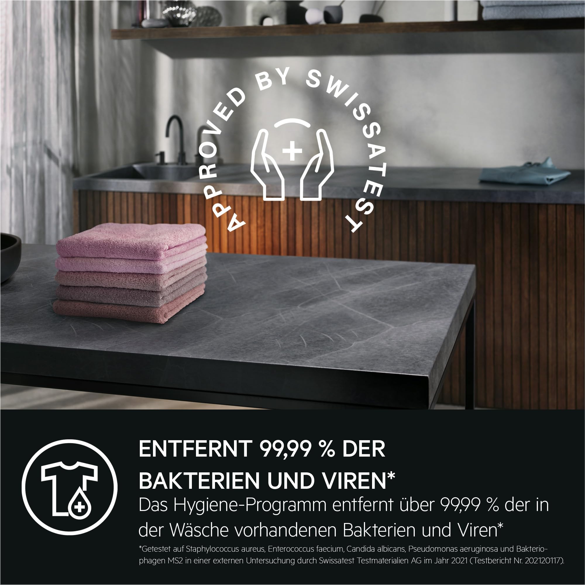 Waschtrockner 8 kg Waschen 5 kg Trocknen Serie 7000 LWR7AMZ48WD mit ProSteam und ProSense