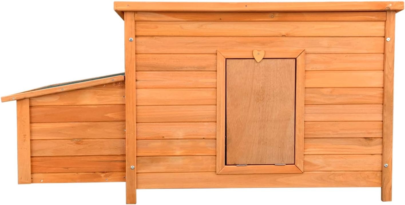 Pollaio con casetta di nidificazione e base estraibile 136x74x70 cm in legno