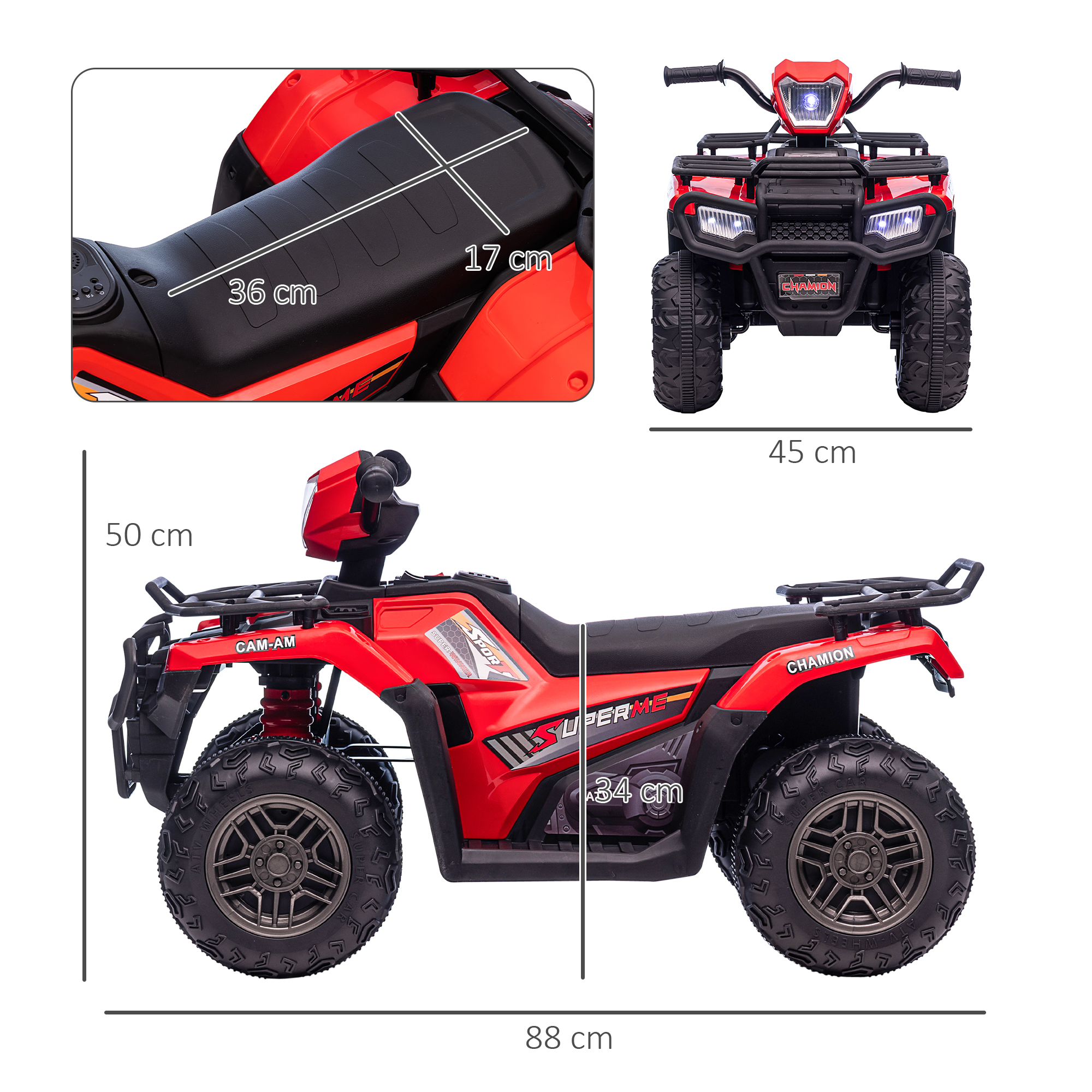 elektrische kinderquad, elektrische auto, elektrische quad, kindervoertuig, rood