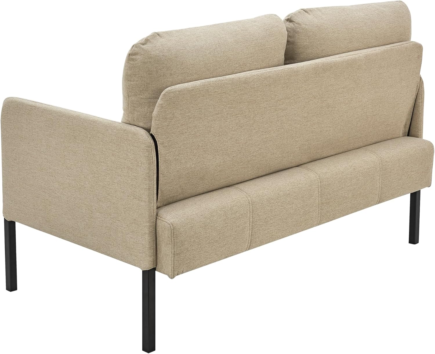 [en.casa] Divano a 2 Posti di Seduta Divano Relax con Braccioli Divano con Seduta e Schienale Imbottiti Rivestimento in Tessuto - Beige