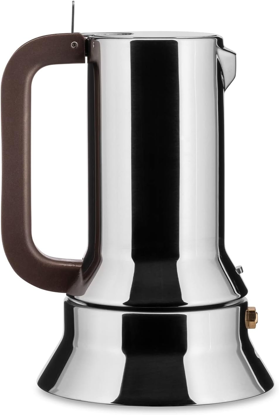 Alessi 9090/3 - Caffettiera di Design con Fondo a Induzione in Acciaio Inossidabile 18/10, 3 Tazze
