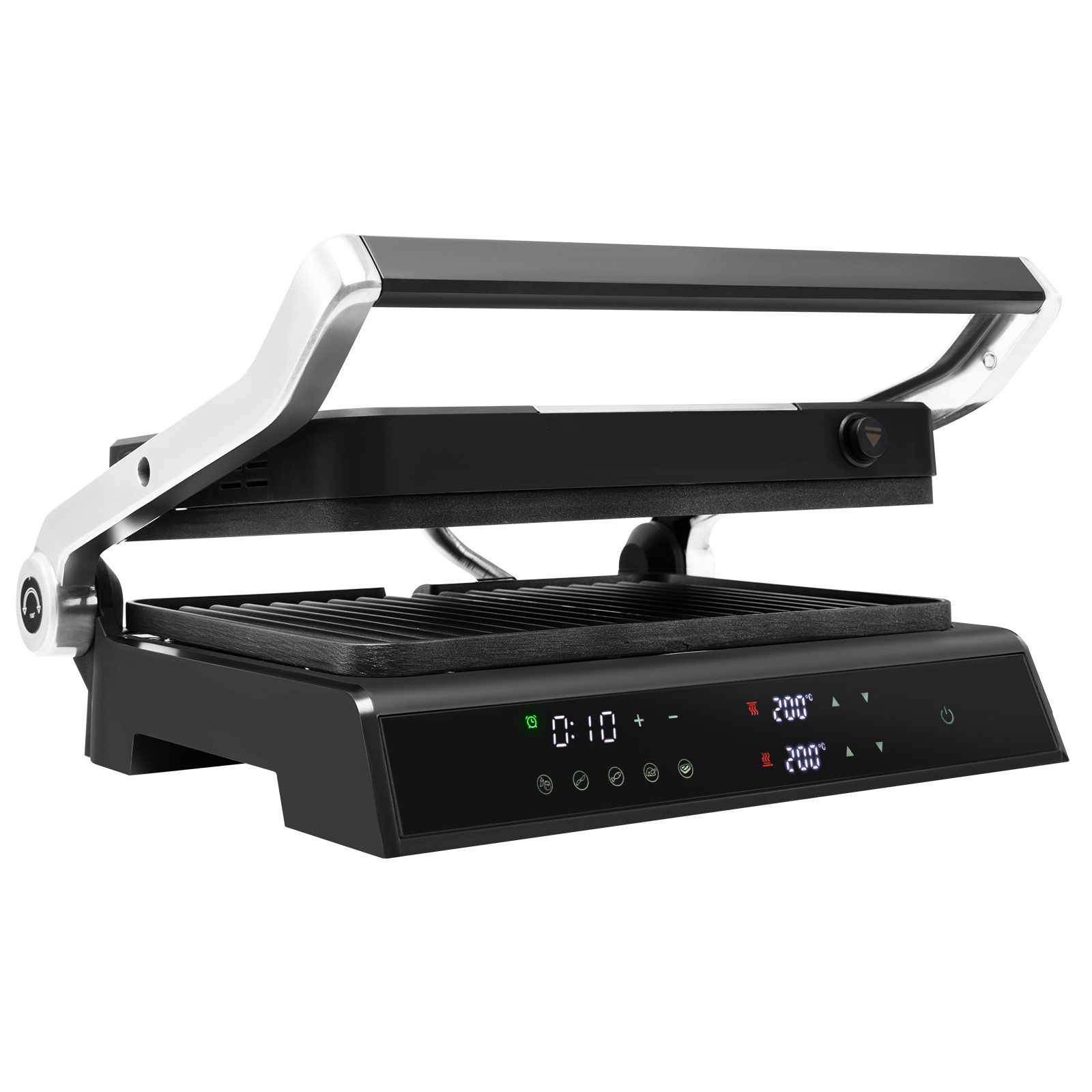 Elektrogrill 1200 W, bis 230℃, 5 Modi, LED Anzeige, 4H Timer