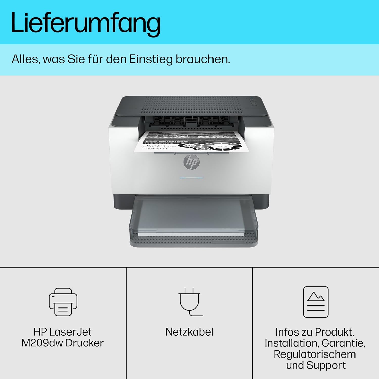 HP LaserJet MFP M235sdw Multifunktions-Laserdrucker Schwarzweiß, Drucken, Kopieren, Scannen, Automat.beidseitiger Druck, Dual-Band Wi-Fi, USB, LAN, HP Smart App, Intelligente Benutzeroberfläche