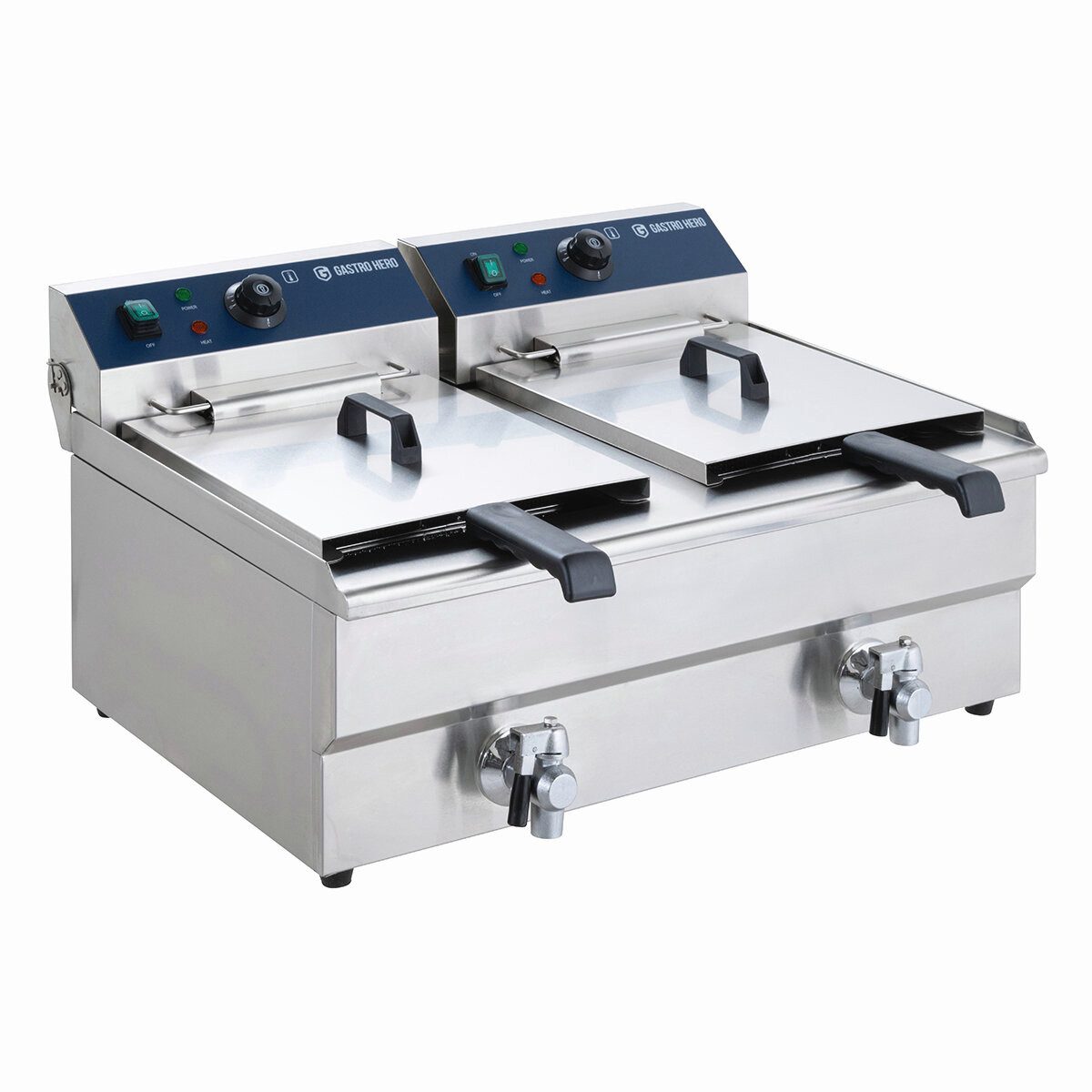 Fritteuse Elektro Doppel Fritteuse 2x 13 Liter - 2x 5 kW