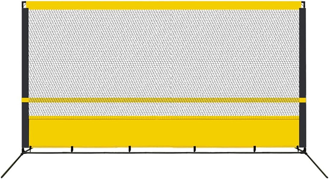 Tragbares Tennis-Rebound-Netz, Tennis-Übungswand für Indoor- und Outdoor-Training, Trainingsgerät, Tennis-Rebound-Netz für Grundschläge und Volleys (Größe: 1,8 x 3,6 m)