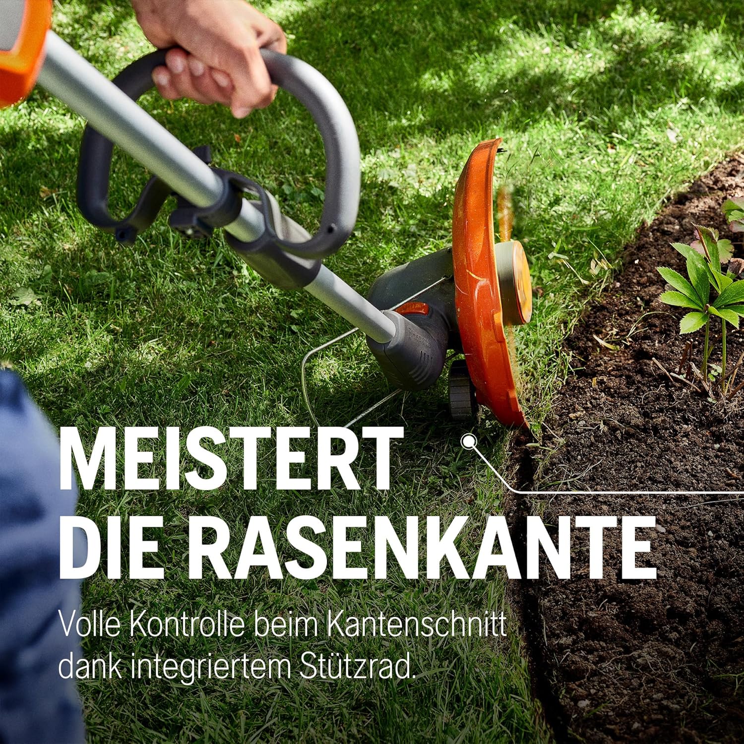 Husqvarna 110iL 36V Akku-Rasentrimmer – Leichtes, leises, vielseitiges Multifunktions-Werkzeug mit Kantenschneide-Modus, Pflanzenschutzbügel und Wechselaufsatz-Kompatibilität (inkl. Akku & Ladegerät)