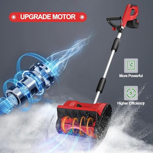 Pala da neve senza fili, Spazzaneve a batteria da 20 V da 12 pollici, Spazzaneve a batteria con piastra direzionale e impugnatura anteriore regolabile (batteria da 4 Ah e caricabatterie rapido inclusi : Amazon.it: Giardino e giardinaggio