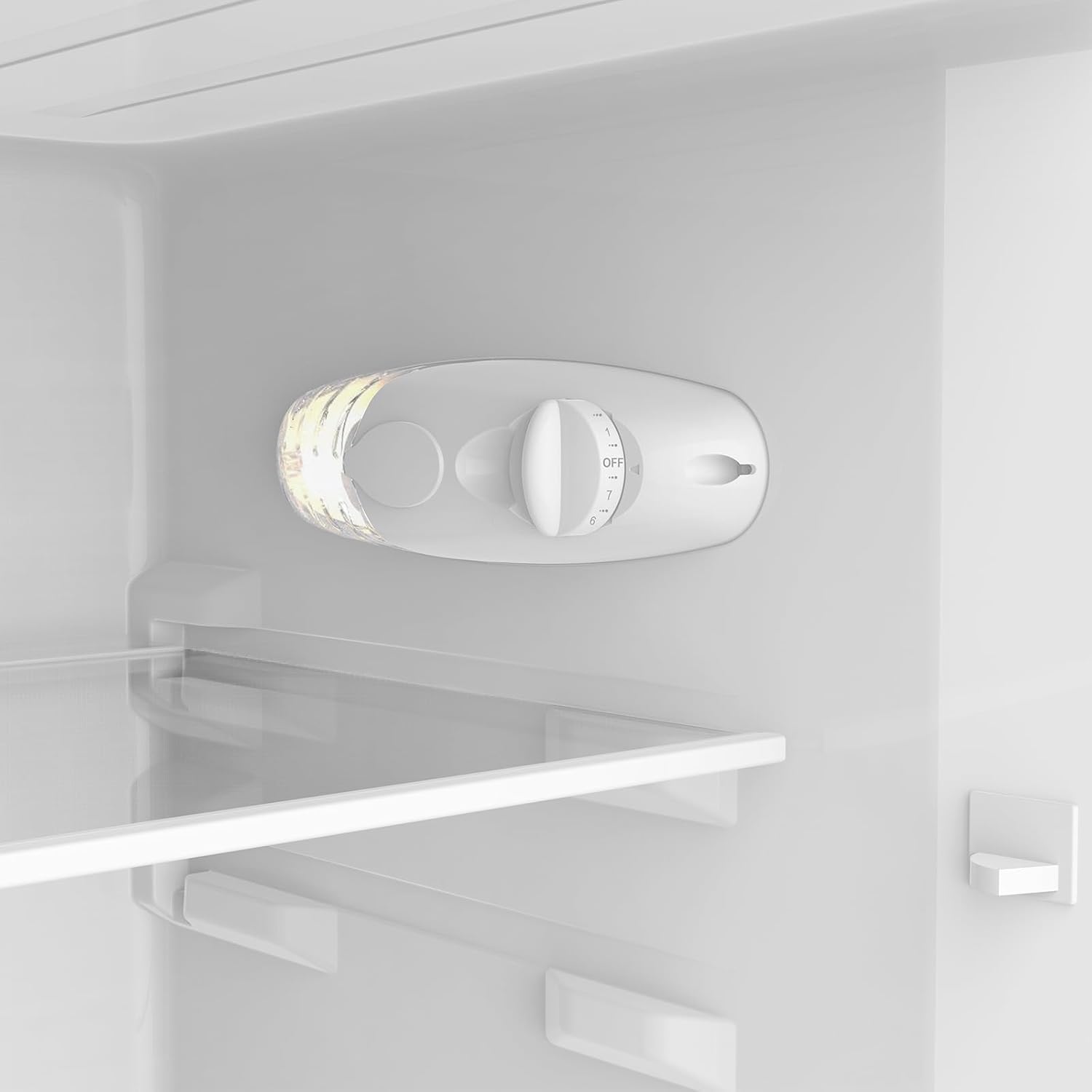 CHIQ Kühl-/Gefrierkombination/Gefrierfach oben Kühlschrank｜86 Liter (25L/61L), 85cm | 4 Sterne Gefrierfach, -18 °C bis -8 °C｜mit LED, für Wohnheime, Wohnungen und Hotels, Kühlschrank mit Gefrierfach