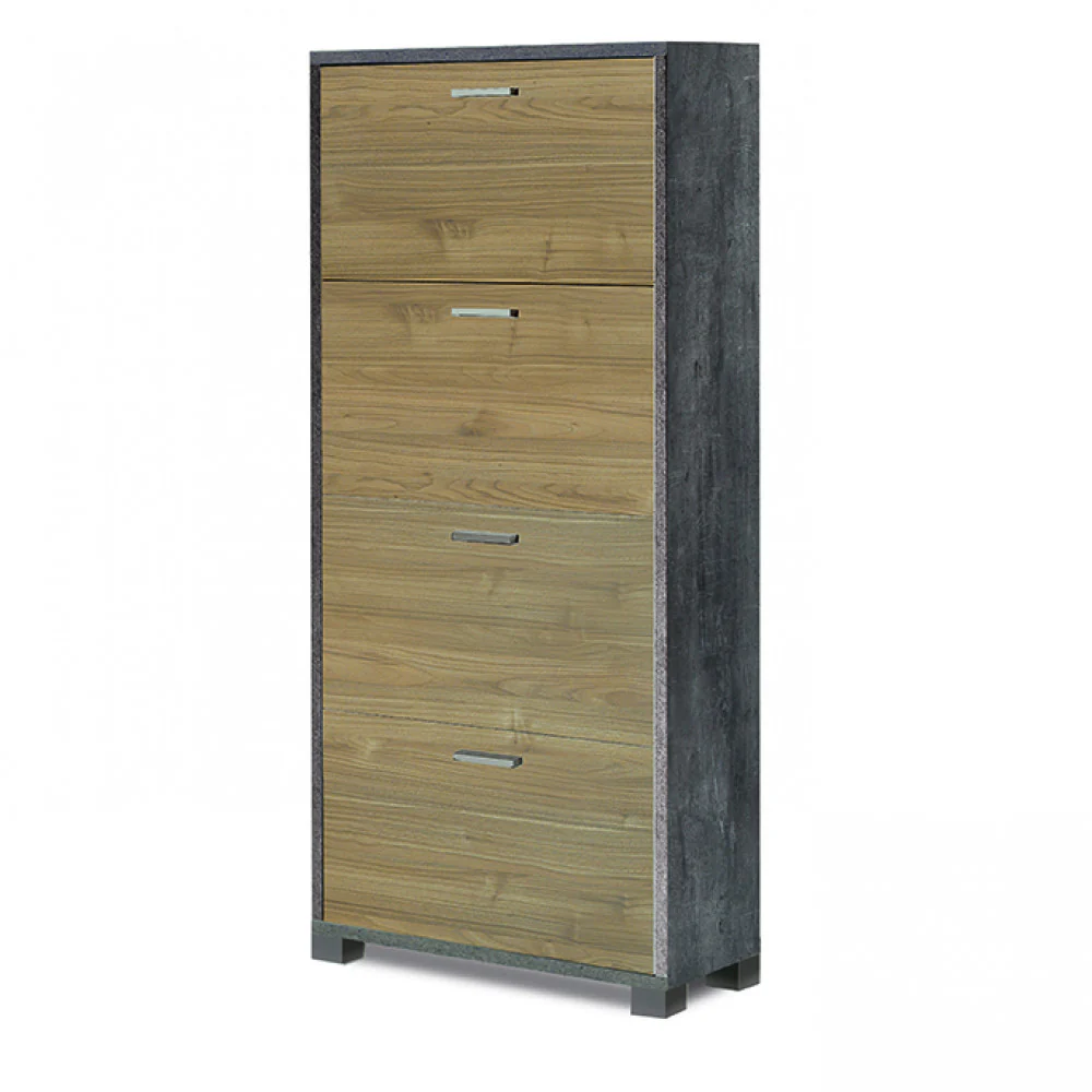 Scarpiera con ante per interno, elegante, resistente con montaggio facile 70 x 29 cm