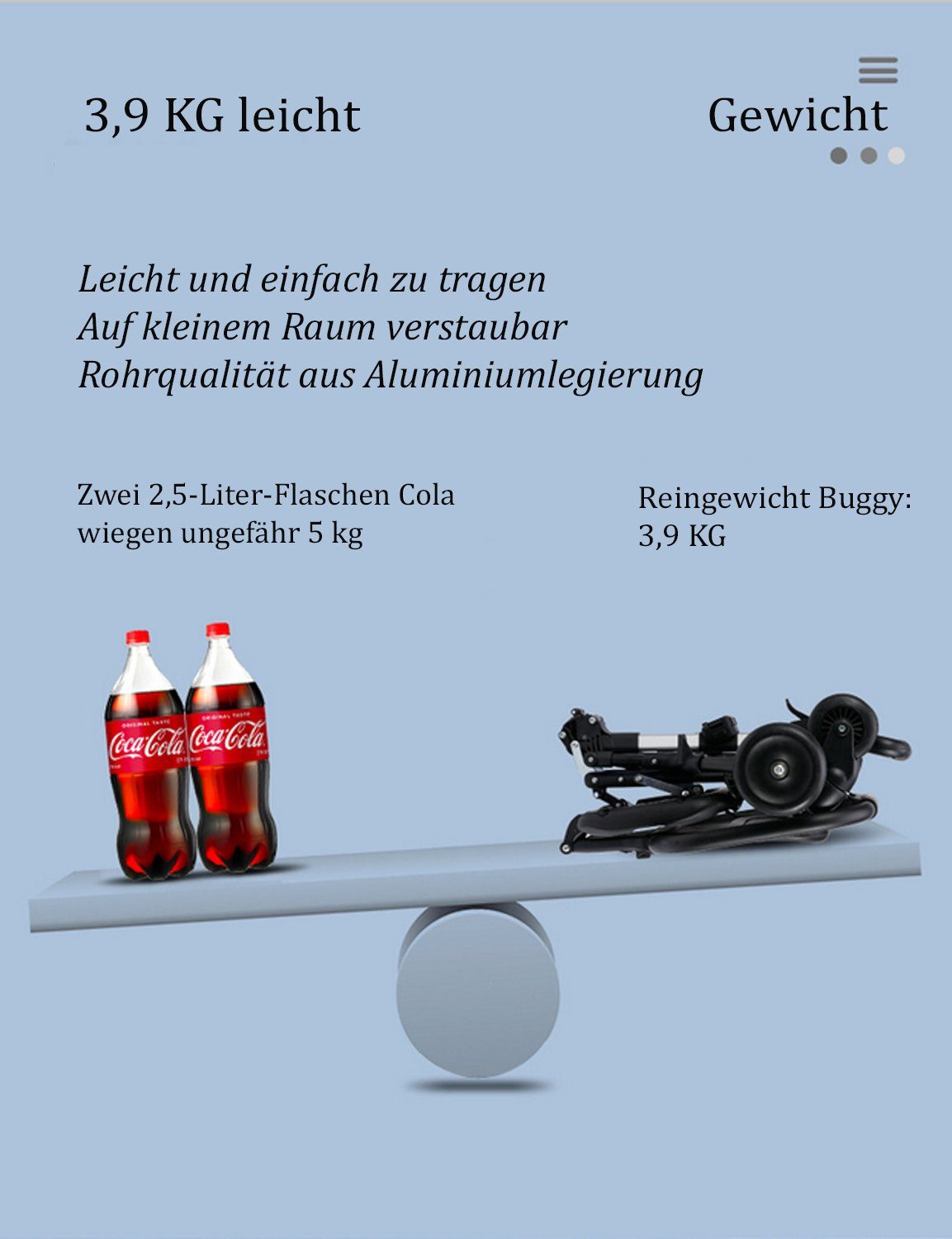 Kinder-Buggy Kinderwagen City Buggy leicht und klappbar flexbler Kinderbuggy