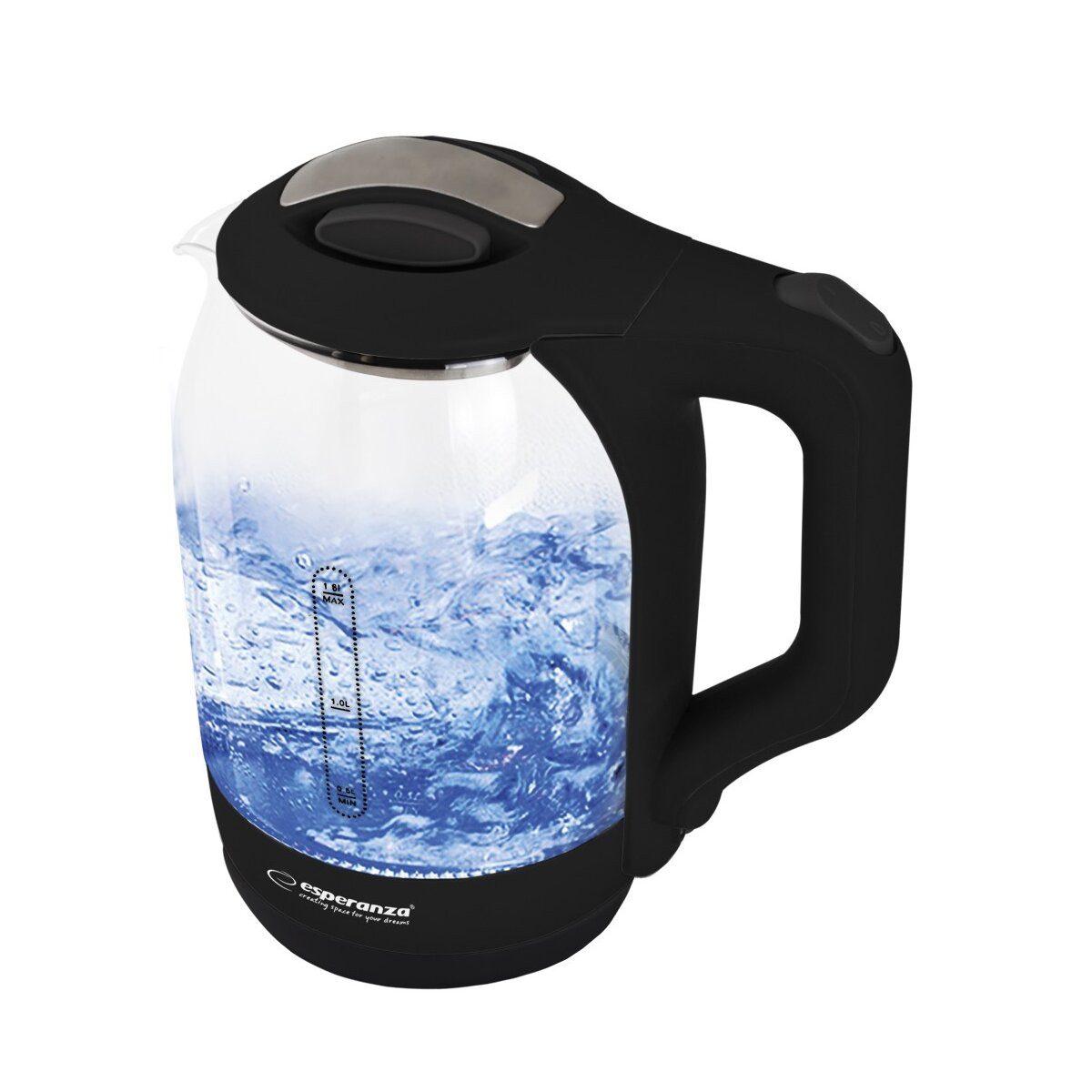 Wasserkocher Esperanza Yukon Glas Wasserkocher 1,7L