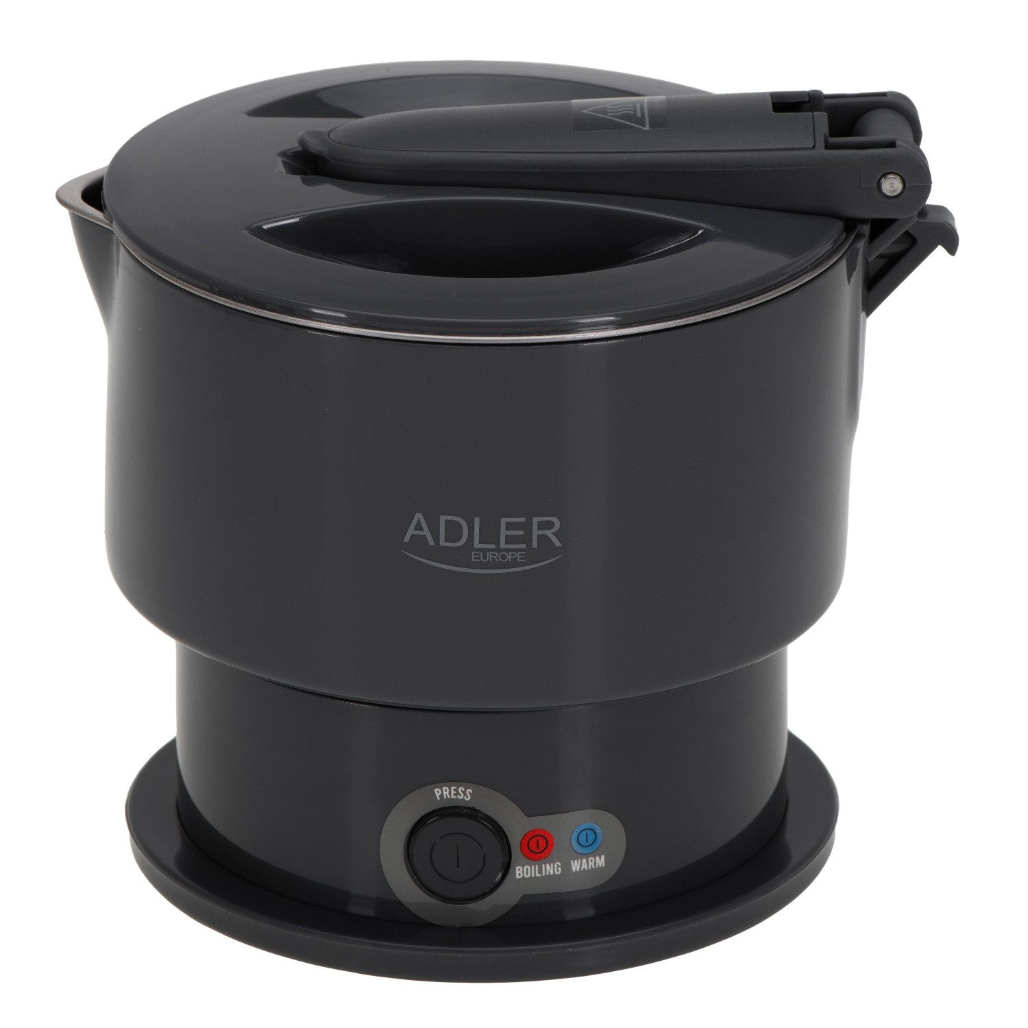 Reise-Wasserkocher AD 1377 Reise-Wasserkocher 0,6 L - 600 W, faltbar - Grau