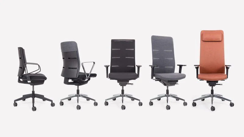 Sedia da ufficio ergonomica con rivestimento in pelle Agilis Matrix MT13 – la sedia da ufficio per dirigenti – Made in Germany – Garanzia 30 anni
