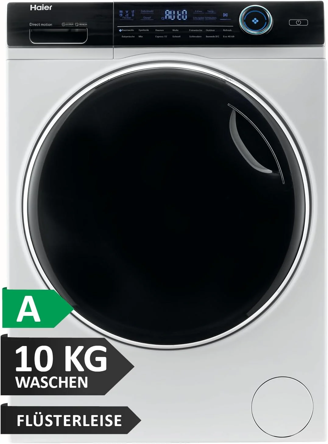 Haier I-PRO SERIE 7 HW70-B14979 I Frontlader Waschmaschine 7kg I Washing Machine mit A-Effizienz, 1.400 U/Min. & leisem Direktantrieb I Inkl. Dampffunktion, Selbstreinigungssystem & Refresh-Programm