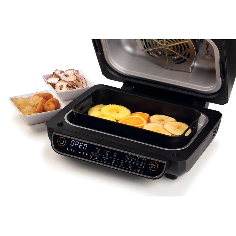 Friggitrice ad aria e Griglia 1700W - 8L - 8 funzioni di cottura - Nero
