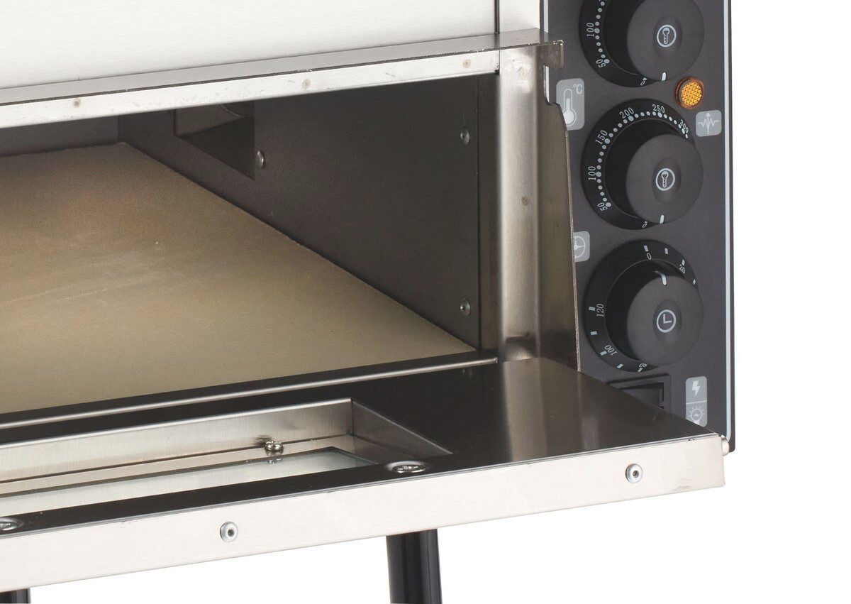 Pizzaofen Pizzaofen elektro, Keramikboden, Pizza Maker für 1 Pizza Ø 35 cm