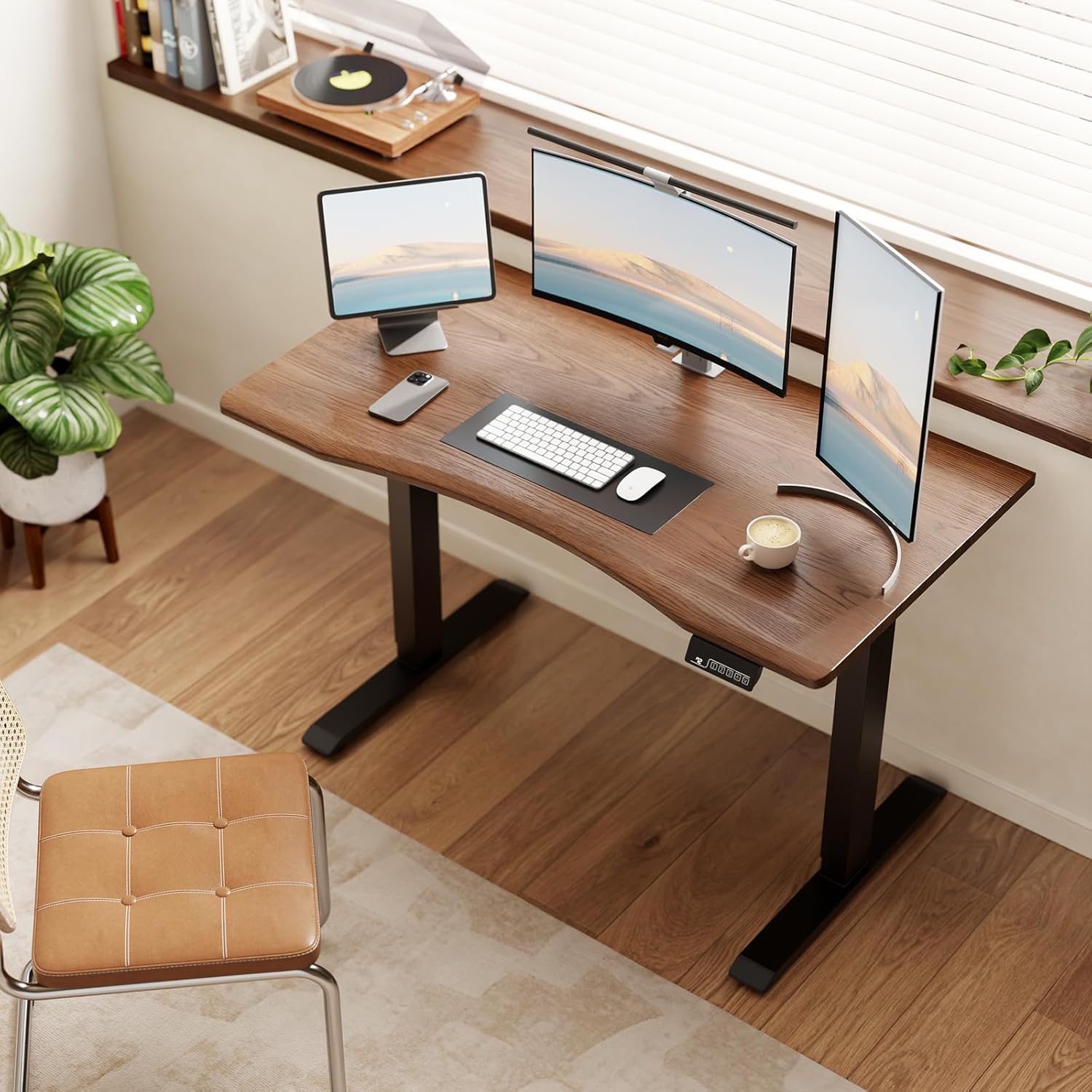 Solid Wood Electric Standing Desk 47