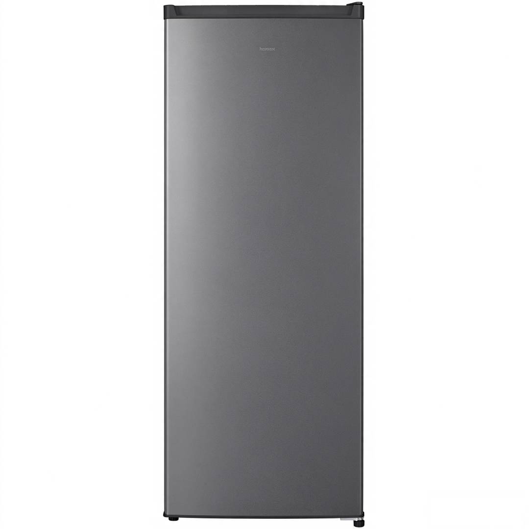 Kühlschrank ohne Gefrierfach 242 Liter, homeX CS2422E-S freistehend in Silber mit automatischer Abtauung und 5 verstellbaren Glasablagen