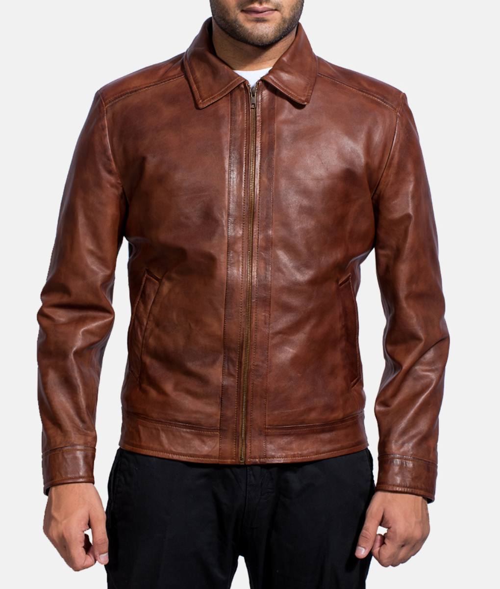 Larry Brown Leather Jacket For Men