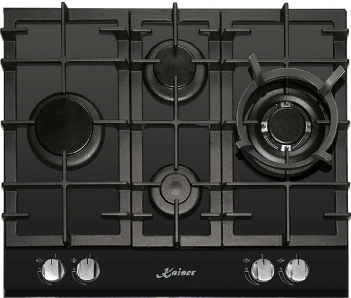Gas-Kochfeld KCG 6394 Turbo Romb Luxus Gaskochfeld 60cm 4 Brenner inkl. WOK-Brenner 3, Erdgas und Propangas