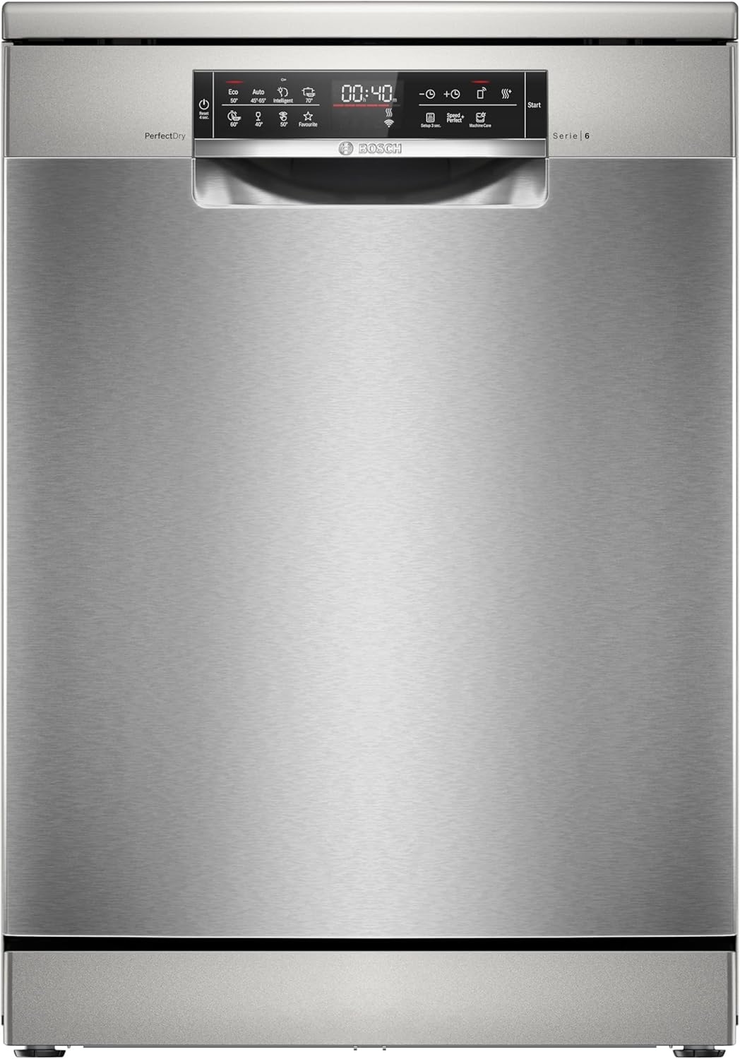Bosch SMV4ETX08E, Serie 4, Smarter Geschirrspüler Vollintegriert 60 cm, Besteckkorb, Spülmaschine mit Programmassistent, besonders Leise, Rackmatic, Automatische Türöffnung, InfoLight, AquaStop