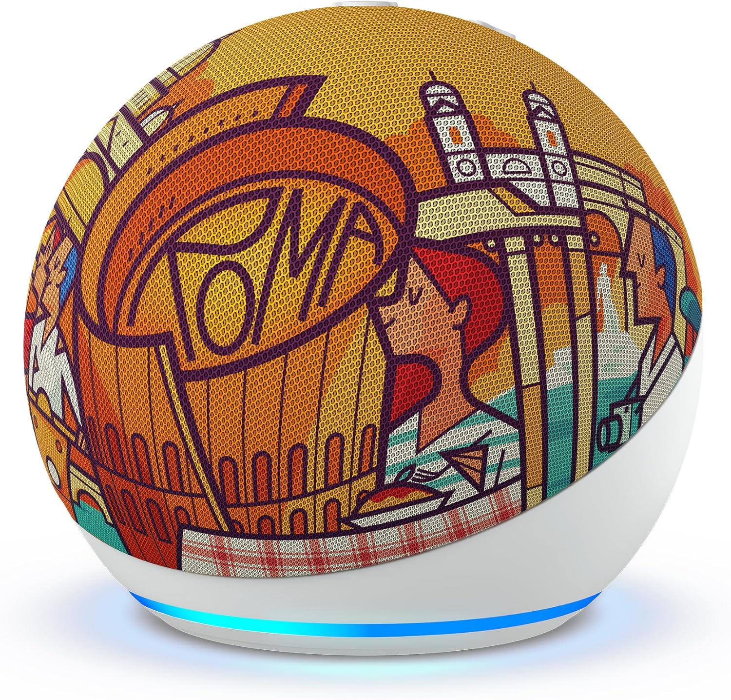 Echo Dot (Ultimo modello) | Altoparlante intelligente Wi-Fi e Bluetooth, suono più potente e dinamico, con Alexa | Bianco ghiaccio