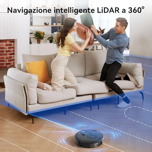 Proscenic Q8 Aspirapolvere Lavapavimenti Navigazione