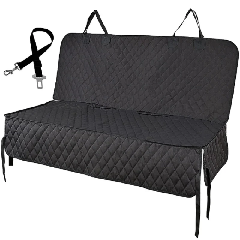Waterproof Dog Car Seat Cover with Non-Slip Backing & Safety Belt