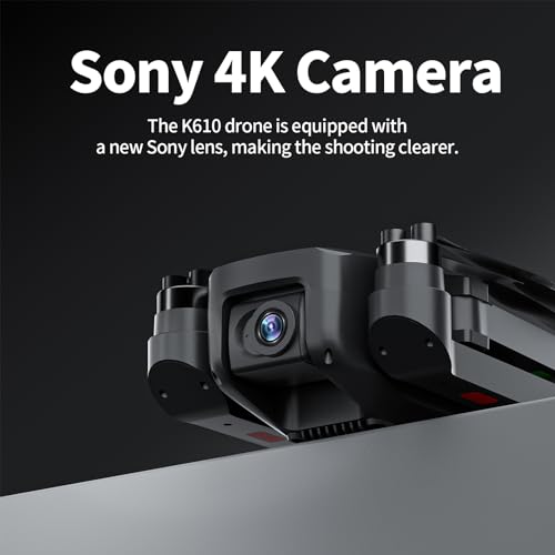 K610 GPS Drone con Telecamera 4K S0NY IMX SD Card,Resistenza Al Vento Di Livello 4,Professionale GPS Droni con 2 Camera Ritorno Auto per Adulti,Motore Brushless 5GHz FPV Droni,Follow Me,meno di 249g : Giochi e giocattoli