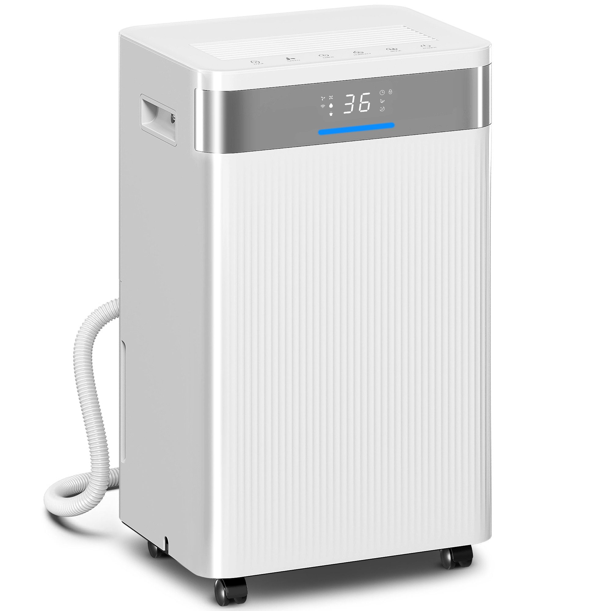 Luftentfeuchter Luftentfeuchter, 4,5 Liter Tank, 24-Stunden-Timer, LED-Display