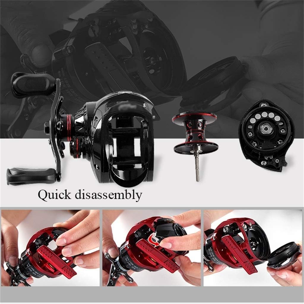 Angelrolle Wassertropfen-Radlager, magnetische Bremse, Langstrecken-Anti-Explosionslinie, Black Ray Fishing Tropfrad(D)