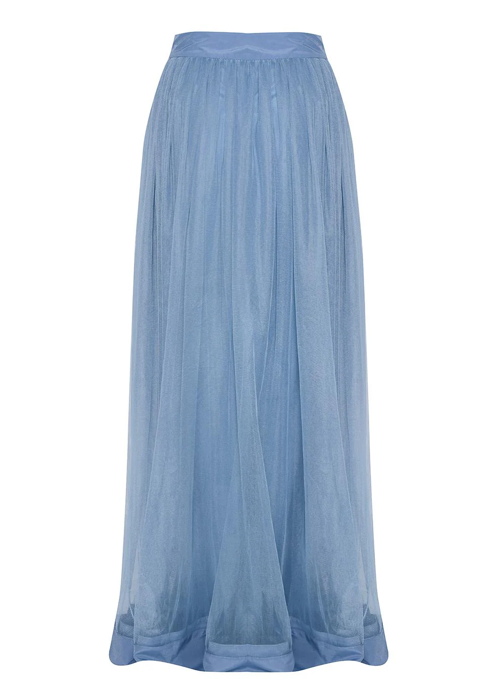Ariana Dusty Blue Maxi Tulle Skirt