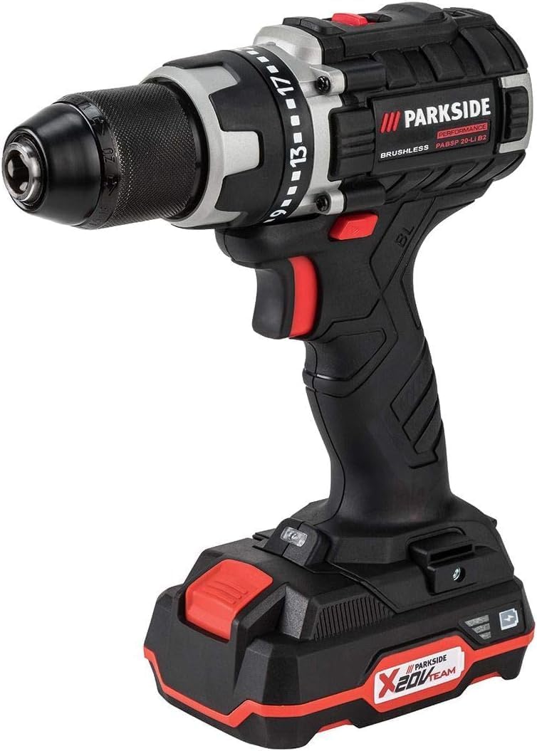 Trapano avvitatore a batteria PARKSIDE X20V PABSP 20 Li B2 KAT PERFORMANCE (senza spazzole/brushless, incl. Batteria e caricabatterie, in valigetta)