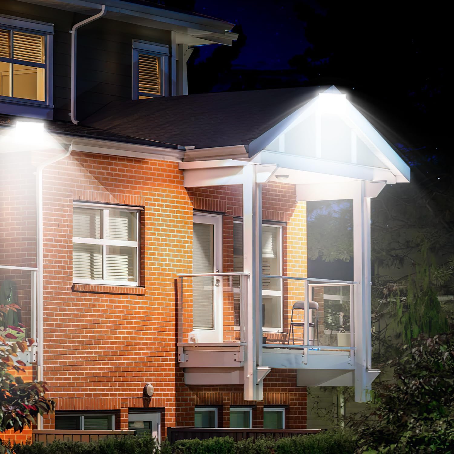 10x200W Strahler Außen, LED Flutlicht 6000K Kaltweiß Superhell 19800LM Außenstrahler mit 1M Langem Kabel, LED Fluter IP65 Wasserdicht für Außen & Innen (Kein Stecker)
