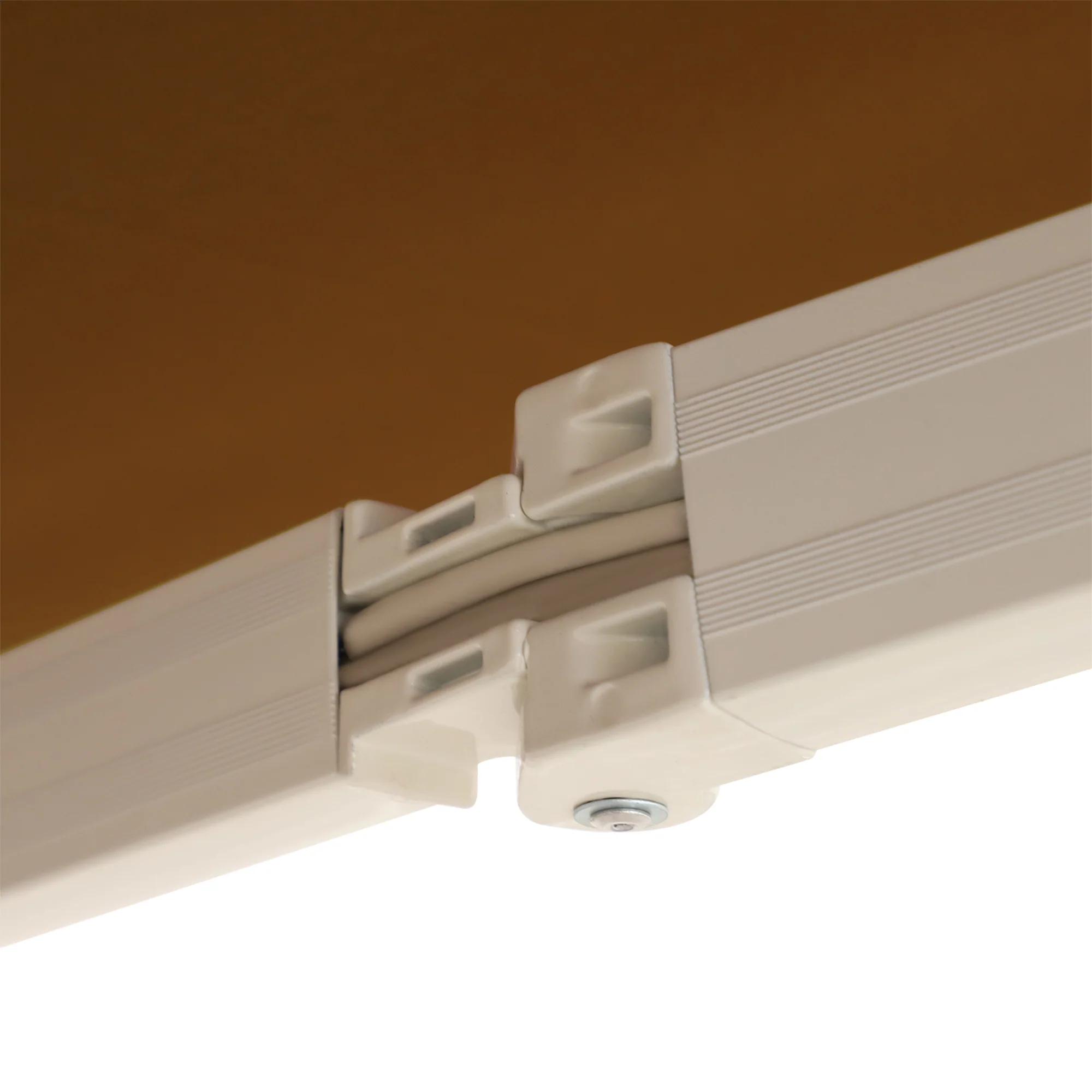 Tendalino Retrattile Manuale 10'x8', Resistente ai Raggi UV e All’Acqua, Colore Caffè