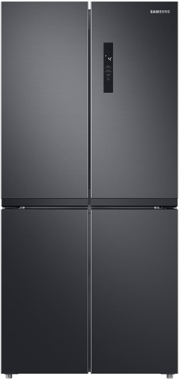Samsung Frigorifero Quattro Porte Slim RF48A400EB4/EF, Total No Frost, Twin Cooling Plus, Motore Digital Inverter Garantito 20 Anni, 488 L, LxAxP: 83,3 x 179,3 x 74 cm, Nero