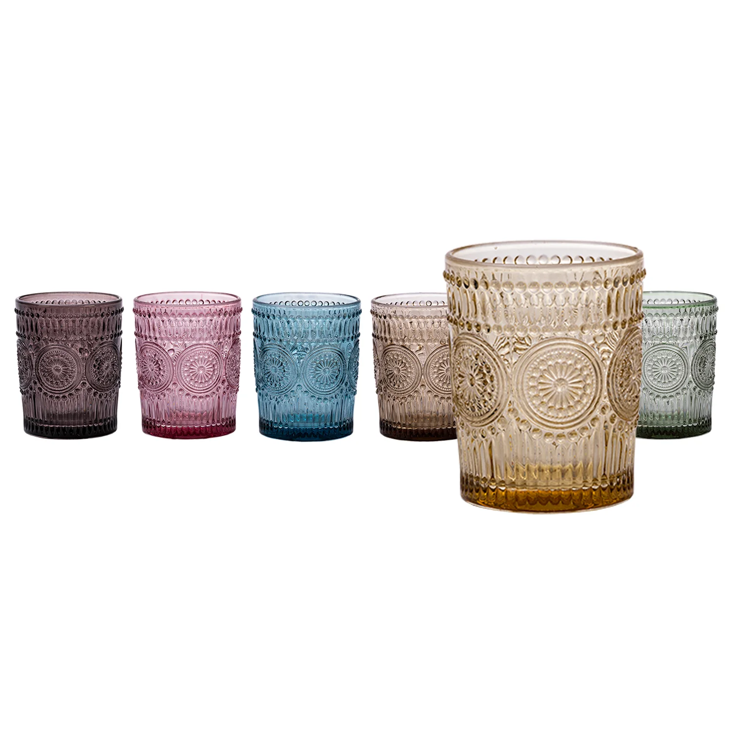 Bicchieri in vetro Cesareo Color 30 cl - set 6 pezzi