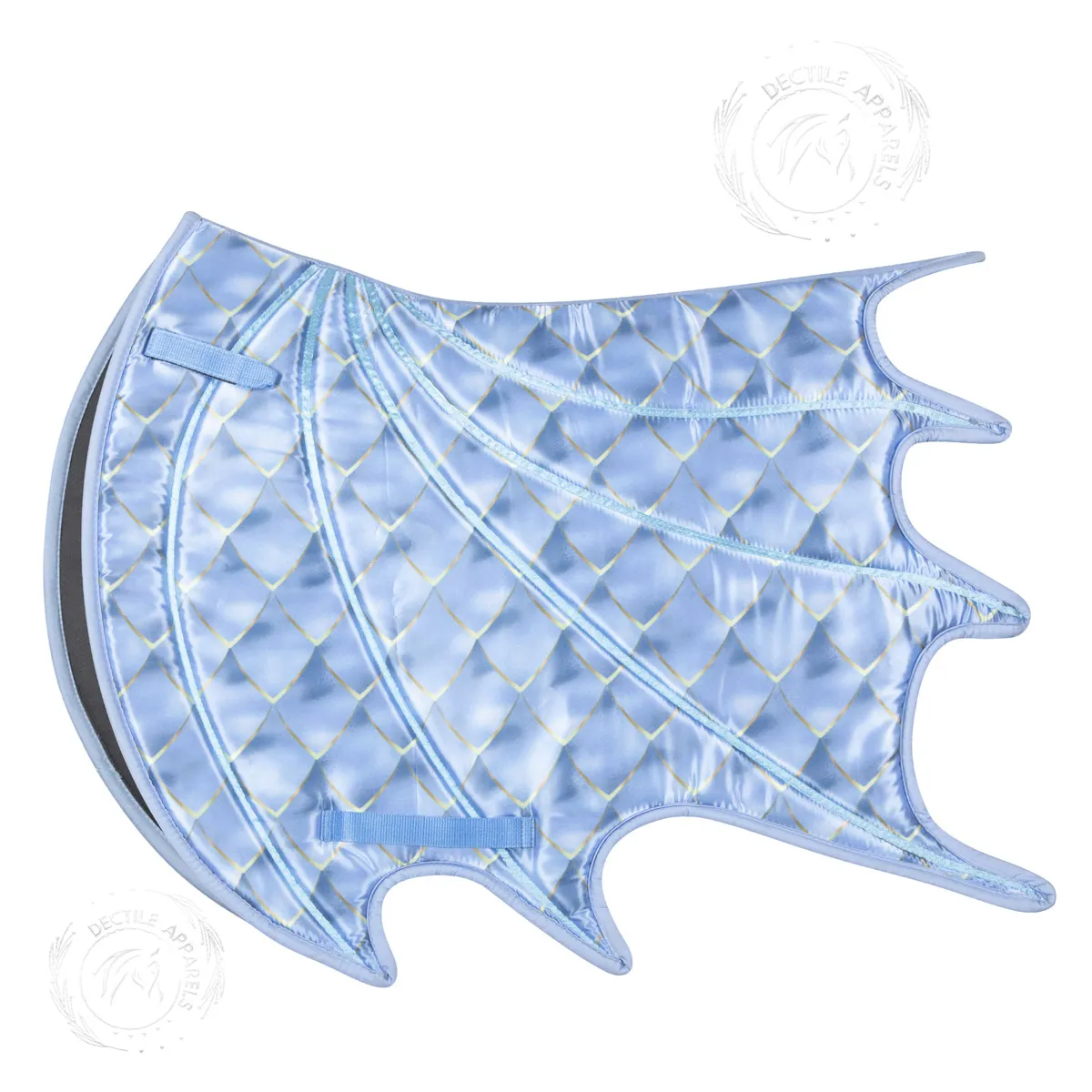 Light Blue Dragon Saddle Pad Set