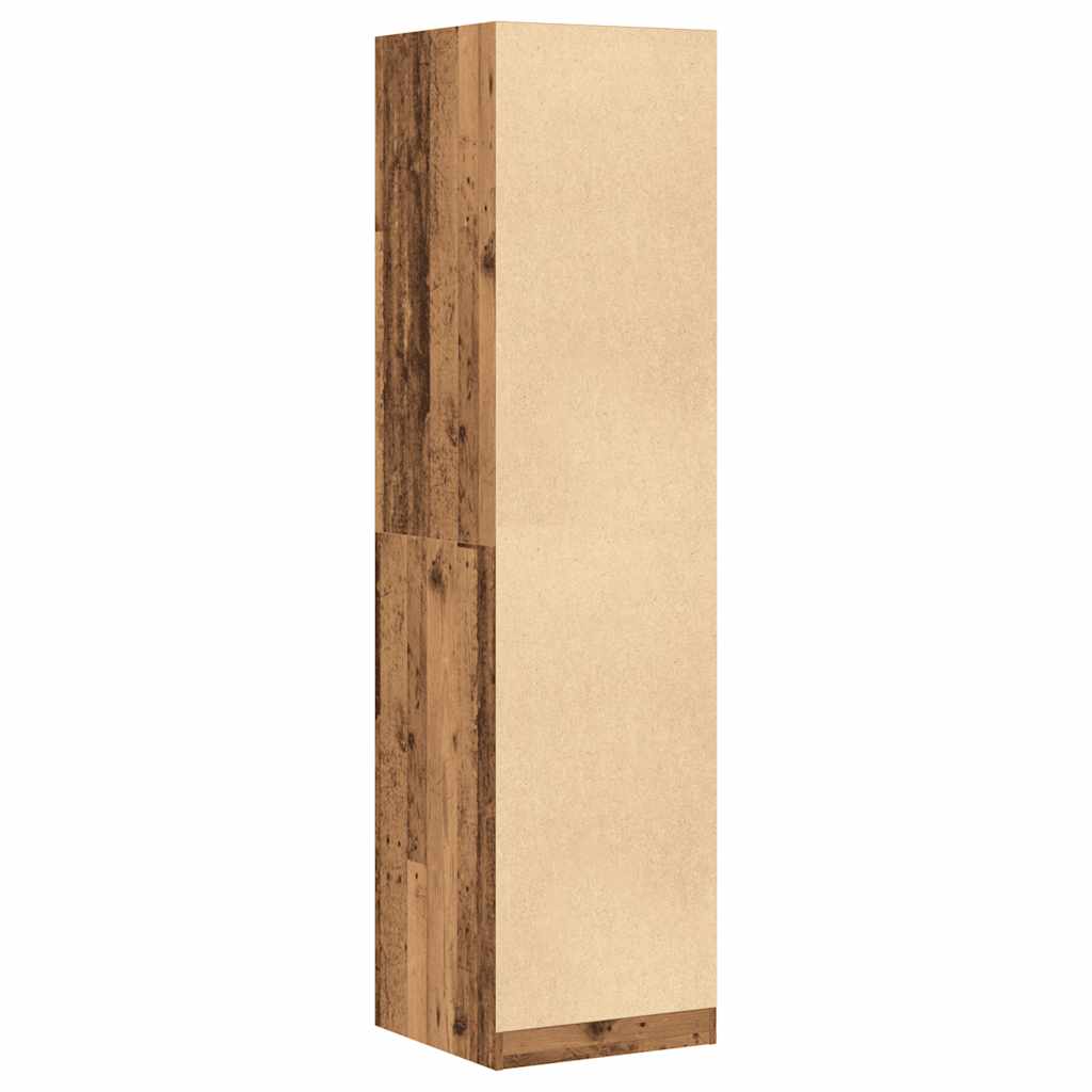 Armadio Legno Antico 50x50x200 cm in Legno Multistrato